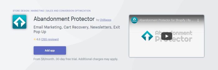 Shopify Abandonment Protector