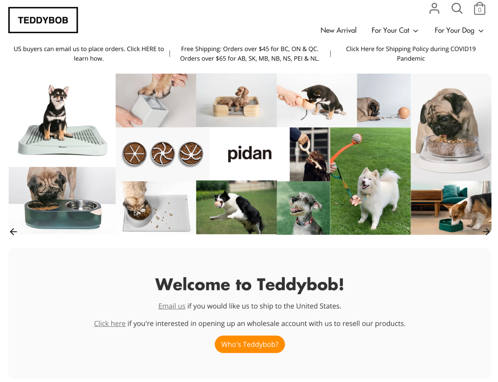 teddybob store example