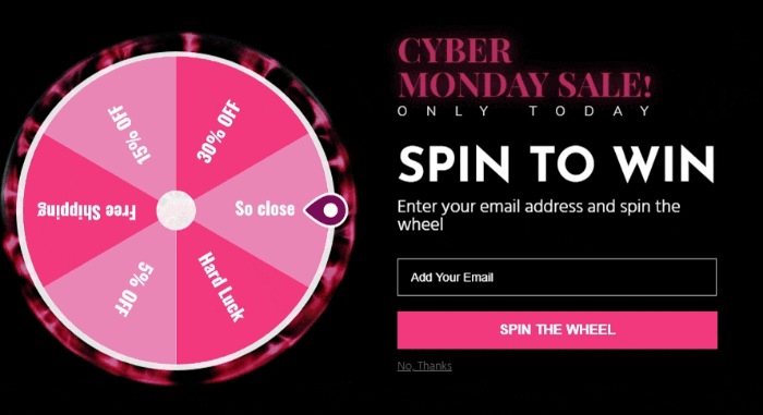 lucky wheel cyber monday campaign template