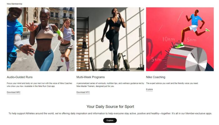 Nike Customer loyalty program
