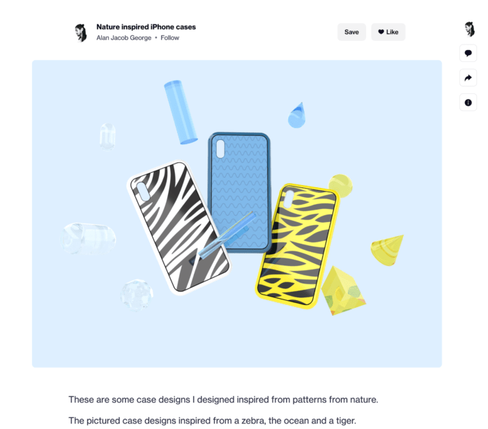 Phone cases on Dribbble
