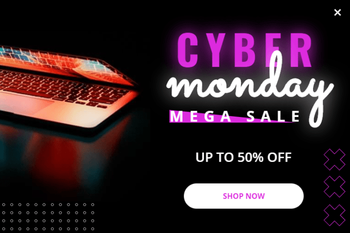 Cyber monday campaign template