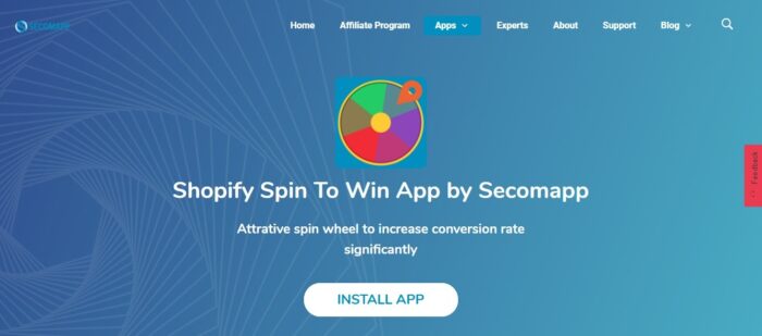 Shopify Spin to Win app