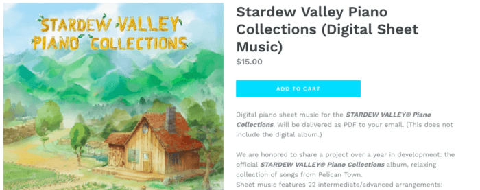 Stardew Valley selling digital products online