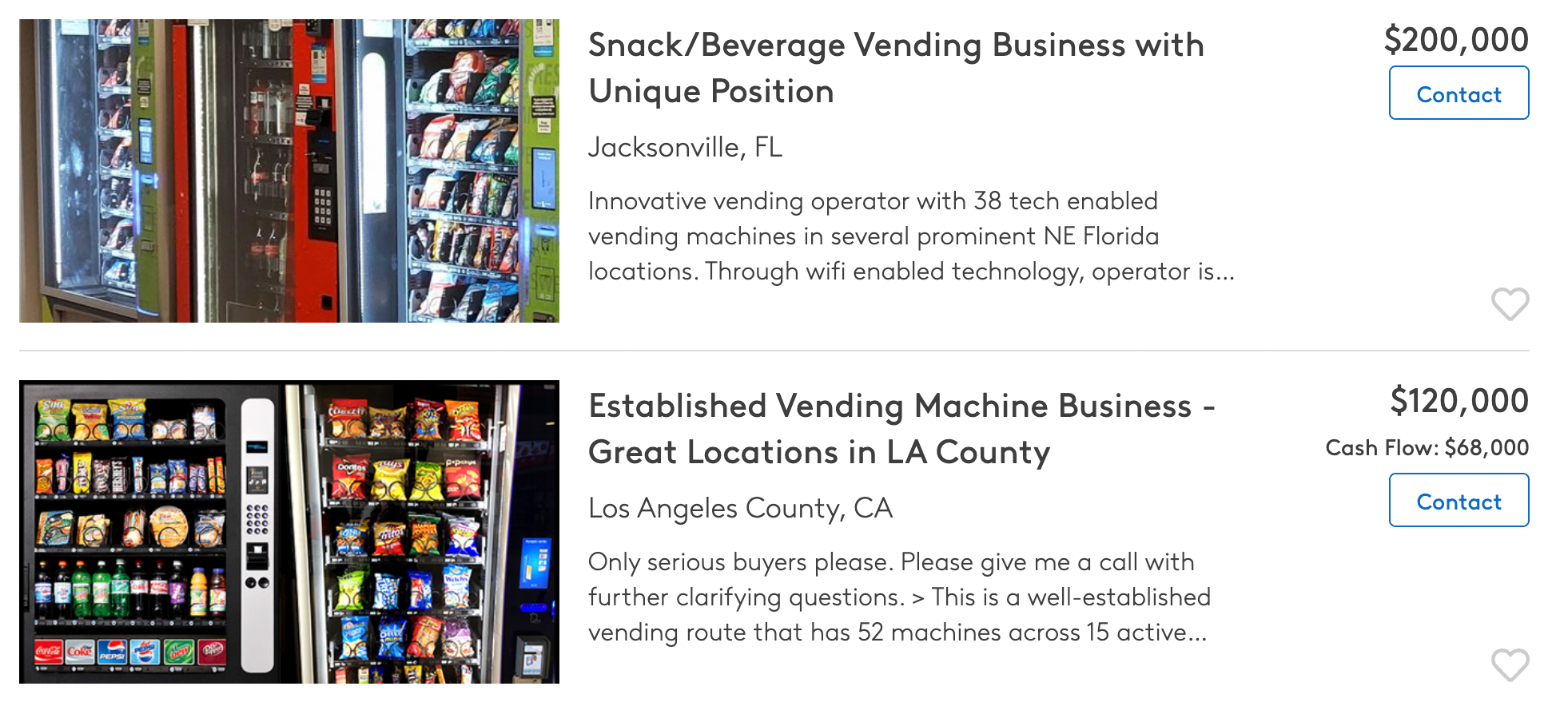 vending machines example