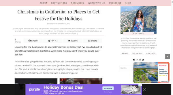 19 Purple Holiday Deal Ad On Travel Site 18 Holiday Marketing Ideas And Campaigns For 2021 19