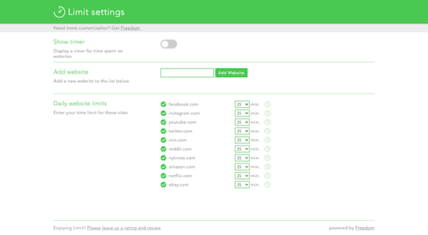 3-Freedom-Limit-Settings