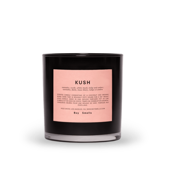 KUSH scented candle by the candle business Boy Smells