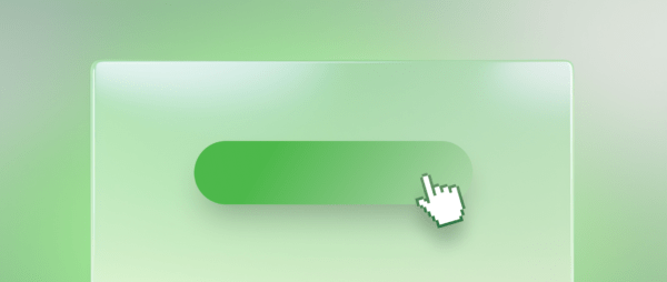 Illustration of a call-to-action button with a mouse pointer: creating splash page