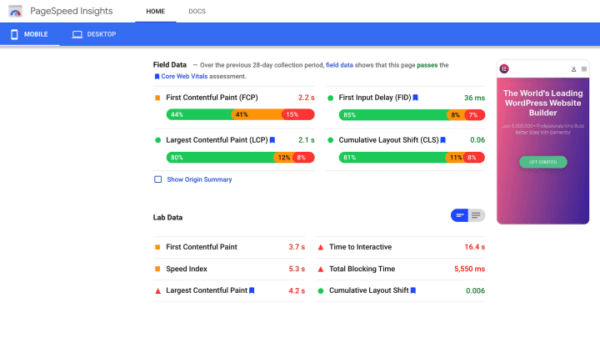 Google-Pagespeed-Insights