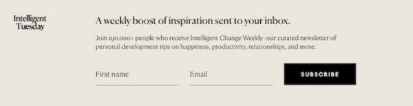 Intelligent Change 13 Ways To Increase Email Signups 6