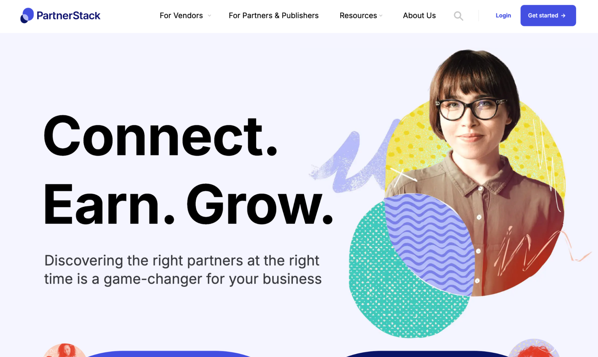 PartnerStack platform promoting partner connections to grow your business.