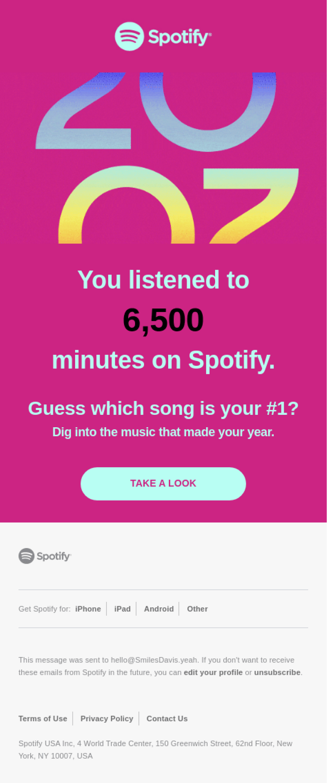 Spotify Your Year In Music Is Here Email Marketing Strategies: How To Crush Email In [Year] 6